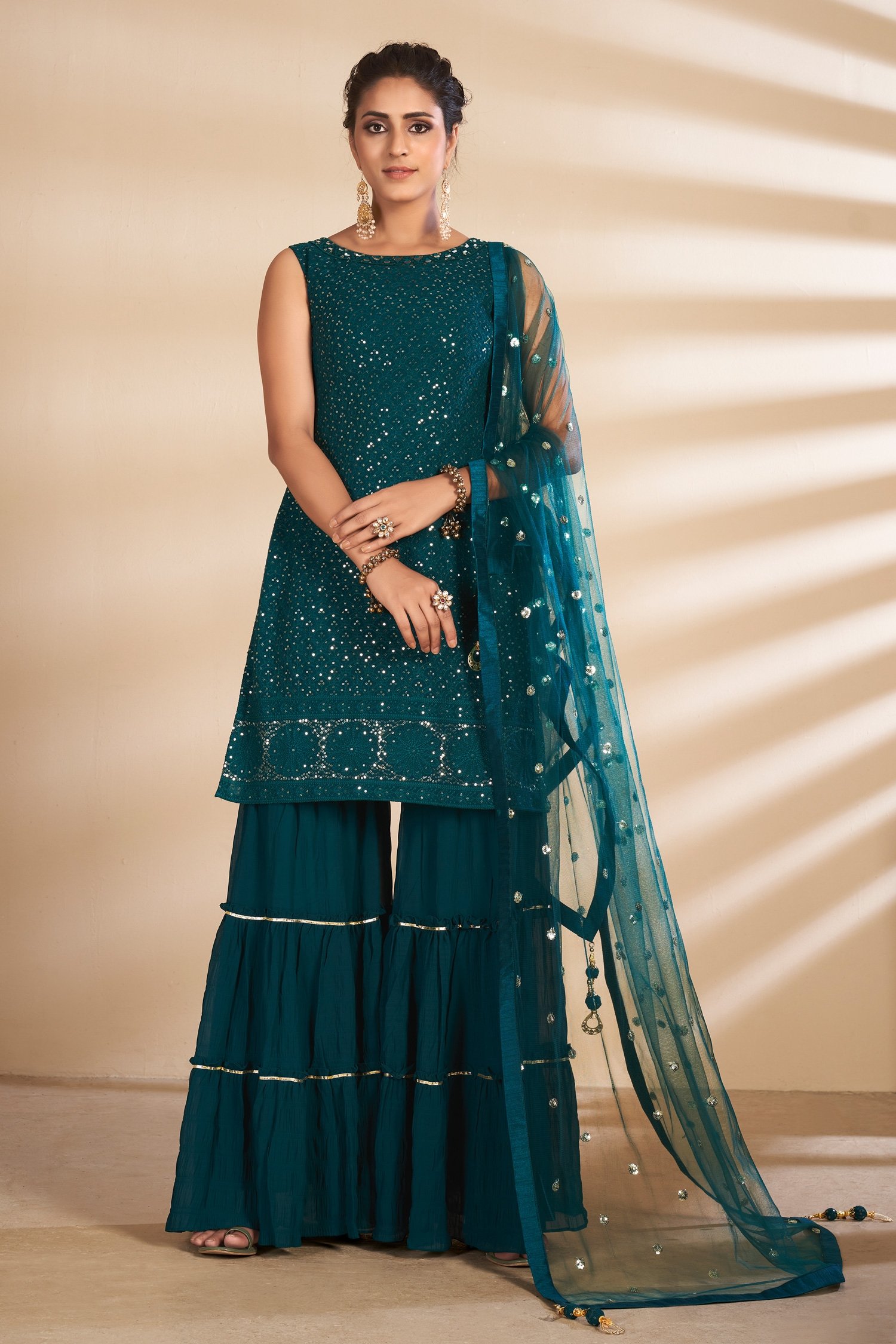 teal green sharara