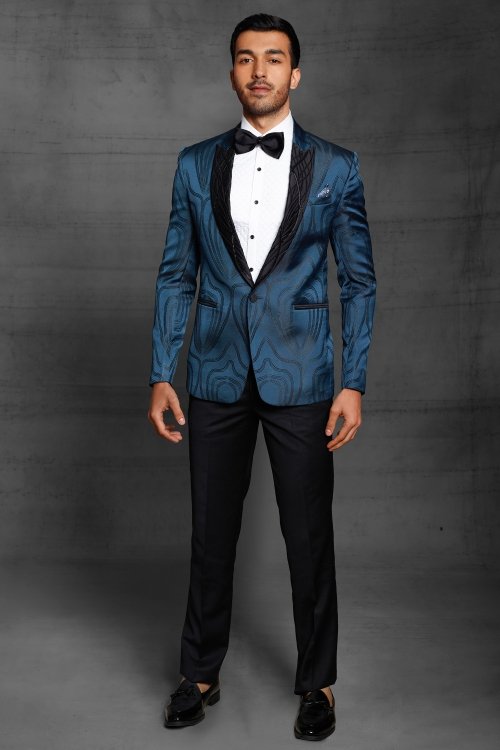 Teal Blue Imported Suit
