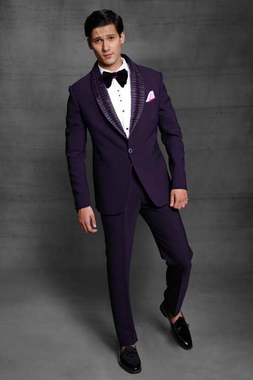 Purple Imported 4 Piece Suit
