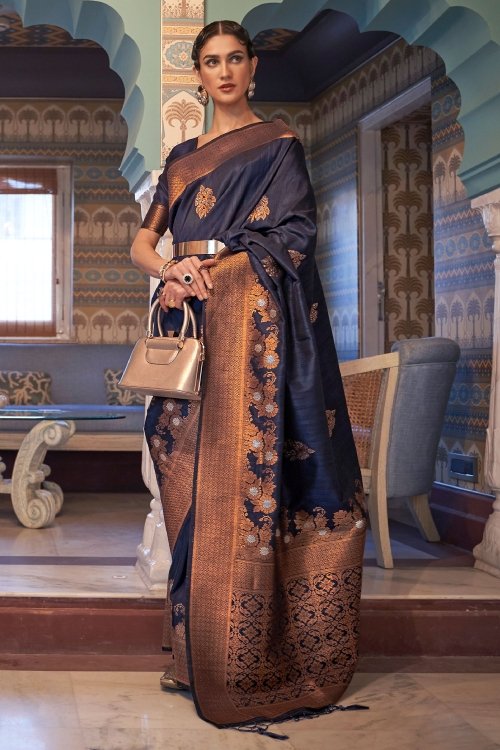 Tussar Silk Traditional Woven Saree