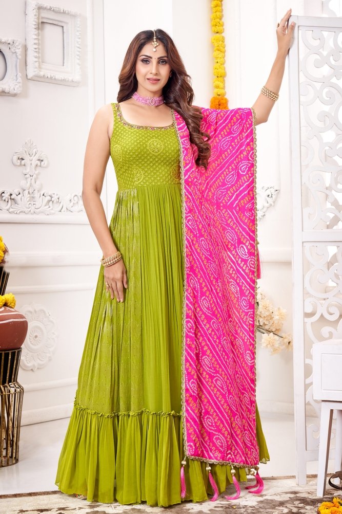 georgette anarkali suits