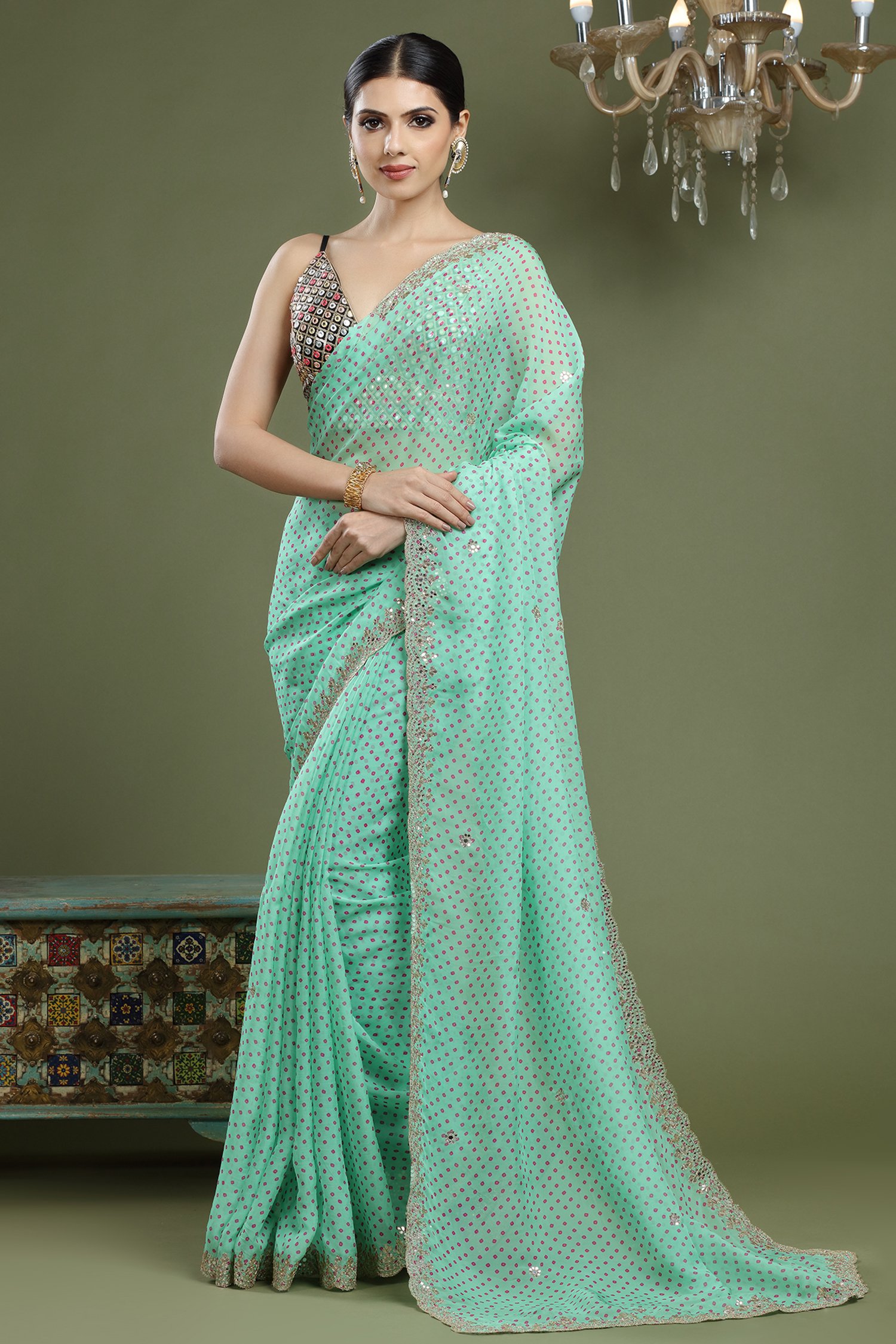 Original Bandhani Sarees : Traditional Bandhej Sarees Online